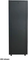 Szafy rack - INTELLINET 18,3cm 19Zoll Serverschrank Basic Line 22 HE 1144x600x800mm HxBxT Flatpack Traglast 600kg schwarz 715362 - miniaturka - grafika 1