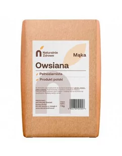 mąka owsiana pełnoziarnista 1kg Naturalnie Zdrowe - Mąka - miniaturka - grafika 1