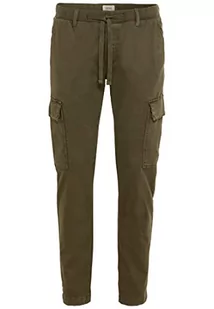 Camel Active Męskie Spodnie Rekreacyjne Tapered Fit Toronto Cargo, Ciemnozielony, 35W / 32L - Spodenki męskie - miniaturka - grafika 1
