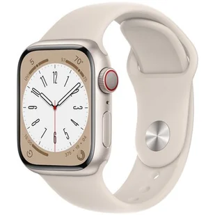 Apple Watch 8 GPS+Cellular 41mm MNHY3CS/A Biały - Smartwatch - miniaturka - grafika 1