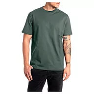 Koszulki męskie - Replay Męski T-shirt M6039, 437 Castor Grey, XS - miniaturka - grafika 1