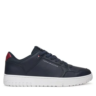 Sneakersy Tommy Hilfiger Basket Core Lite Lth Mix FM0FM05518 Granatowy - Sneakersy męskie - miniaturka - grafika 1