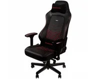 Fotele gamingowe - noblechairs Fotel gamingowy noblechairs HERO naturalna skóra czarny czerwone obszycie NBL-HRO-RL-BRD - miniaturka - grafika 1