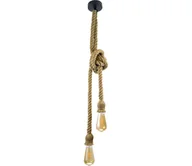 Lampy sufitowe - LED Żyrandol na lince ROPE 2xE27/10W/230V - miniaturka - grafika 1