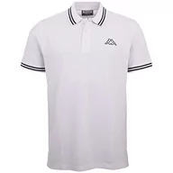 Koszule męskie - Kappa Deutschland Męska koszula polo ALEOT, Bright White, standard - miniaturka - grafika 1