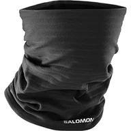 Czapki i chusty sportowe damskie - Ocieplacz na szyję Salomon RS Warm Tube Deep Black - miniaturka - grafika 1