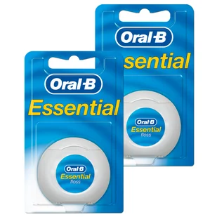 Zestaw Oral-B Essential Floss, nić dentystyczna, woskowana, miętowa, 2 x 50 m - Nici dentystyczne - miniaturka - grafika 1