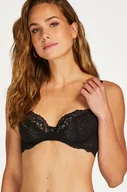 Biustonosze - Hunkemöller Biustonosz nieusztywniany z fiszbinami Marine Czarny - miniaturka - grafika 1