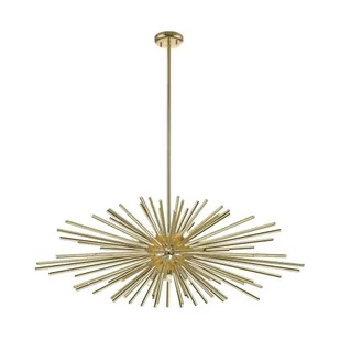 Zuma Line Wisząca LAMPA designerska URCHIN P0491-09E-F7DY metalowa OPRAWA sople gwiazda ZWIS explosion soleil złoty P0491-09E-F7DY - Lampy sufitowe - miniaturka - grafika 1