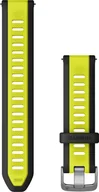 Akcesoria do smartwatchy - Garmin Garmin watch strap Quick Release 20mm, black/yellow - miniaturka - grafika 1