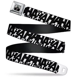 Buckle-Down Pasek unisex pas bezpieczeństwa Jokers Laugh Hahaha Repeat biały czarny 61 do 96 cm, 3,8 cm szerokości spodnie rozmiar 64-38 cm - Paski - miniaturka - grafika 1