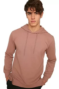 TRENDYOL Męska bluza - różowa - regularna, Wielbłądzi, XL - Bluzy męskie - miniaturka - grafika 1