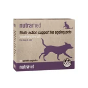 Suplementy i witaminy dla psów - NUTRAVET Nutramed for Dogs & Cats 60kaps-na stany zapalne - miniaturka - grafika 1