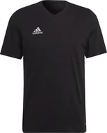 Koszulki męskie - Adidas adidas Ent22 Tee HC0448 Czarne S - miniaturka - grafika 1