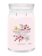 Świece - Yankee Candle Świeca zapachowa "Pink Cherry & Vanilla" - 567 g - miniaturka - grafika 1