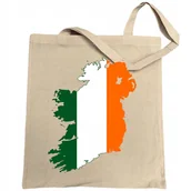 Torby i wózki na zakupy - Irlandia Mapa Flaga Torba Zakupowa EKO - miniaturka - grafika 1