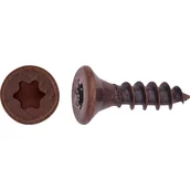 Wkręty - LUX Wkręt uniwersalny z łbem stożkowym TX 4 mm x 30 mm oksydowany 25 szt - miniaturka - grafika 1