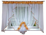 Firany - Firana Gotowa LISBONA 400x155 WOAL Firanka - miniaturka - grafika 1