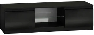Czarna Komoda Pod Tv R7-C46 - Inne meble do salonu - miniaturka - grafika 1