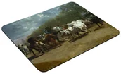 Podkładki pod mysz - Podkładka Targ koni Rosa Bonheur 60x40cm - miniaturka - grafika 1