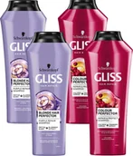 Szampony do włosów - Zestaw szamponów do farbowanych włosów 4x Gliss Kur - miniaturka - grafika 1