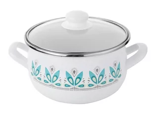 GARNEK EMALIOWANY PYZA CAMELLIA Z/P 18CM 3L 000-GAR-18CAMELLIA - Garnki - miniaturka - grafika 1