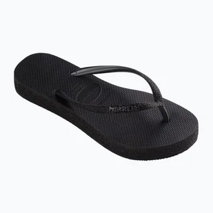 Japonki damskie Havaianas Slim Flatform Sparkle black - Klapki i japonki damskie - miniaturka - grafika 1