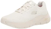 Sneakersy damskie - Skechers Damskie sneakersy Arch Fit Big Appeal, biały, 35 EU - miniaturka - grafika 1