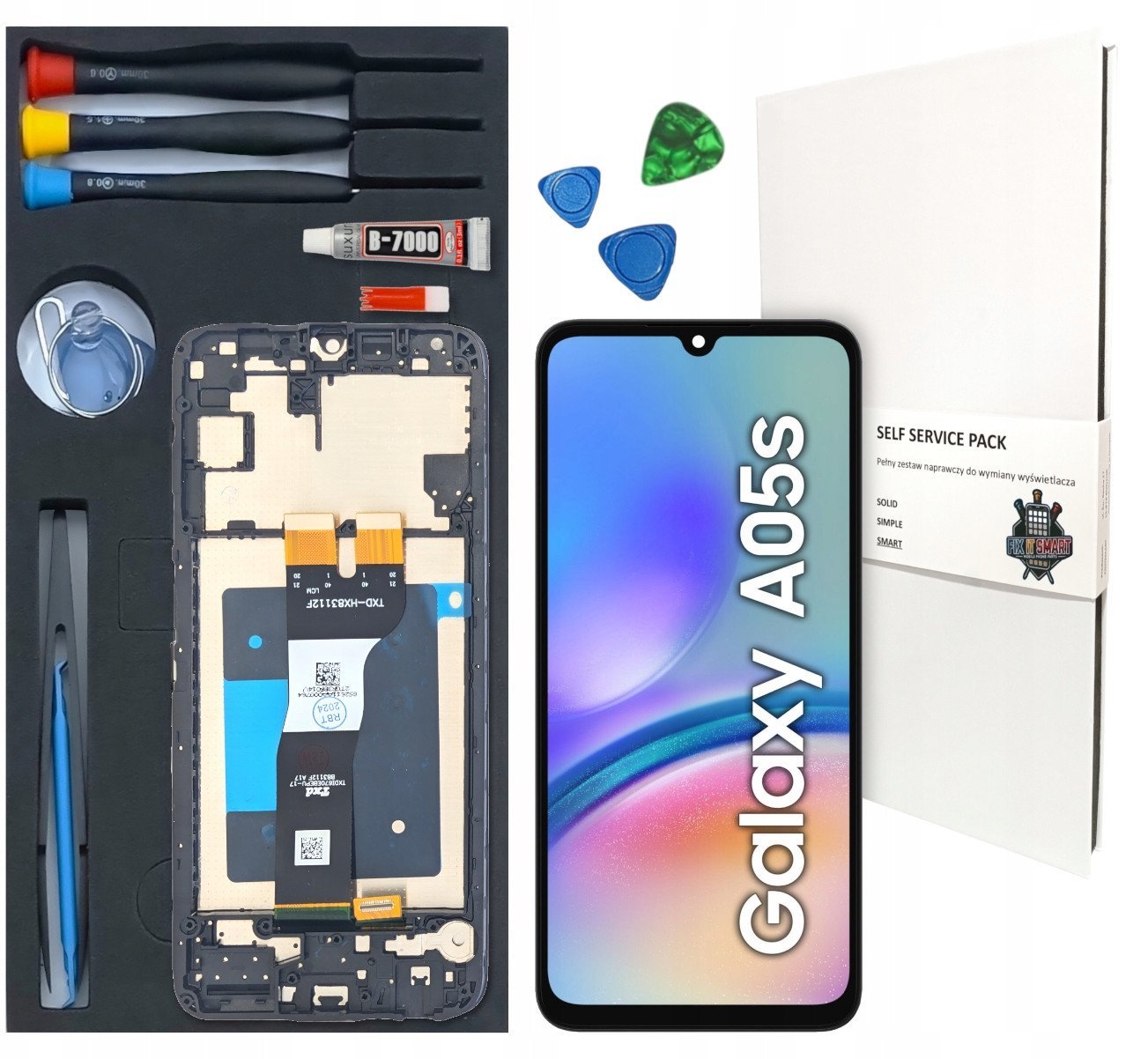 WYŚWIETLACZ LCD DO SAMSUNG GALAXY A05S RAMKA ZESTAW WYMIANA SM-A057F A057