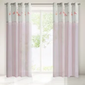 Zasłony - Zasłona Flamingo 140x250 Różowa Eurofirany - miniaturka - grafika 1