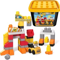 Klocki - Mega Blocks Klocki Plac Budowy Cat 60 elementów - miniaturka - grafika 1