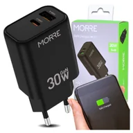 Ładowarki do telefonów - SZYBKA ŁADOWARKA SIECIOWA DO TELEFONU QC 3.0 GNIAZDO USB-C ZASILCZ 30W - miniaturka - grafika 1