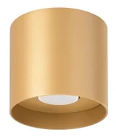 Lampy sufitowe - Złoty mały okrągły plafon tuba - A405 E6-T81 - miniaturka - grafika 1