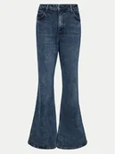 Spodnie damskie - Wrangler Jeansy 112356416 Niebieski Flare Fit - miniaturka - grafika 1