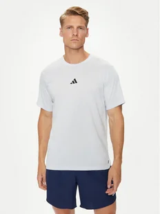 adidas Koszulka techniczna Workout Logo IT2128 Niebieski Regular Fit - Koszulki sportowe męskie - miniaturka - grafika 1