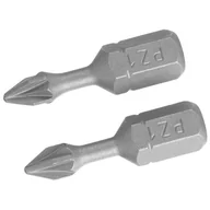 Akcesoria do elektronarzędzi - STANLEY Końcówki wkrętarskie 2szt - Pozidriv Torsion PZ1 STA62040-XJ - miniaturka - grafika 1