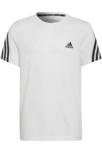 Koszulka dziewczęca Adidas Fi 3S Tee bawełniana biała-128 - Koszulki dla dziewczynek - miniaturka - grafika 1