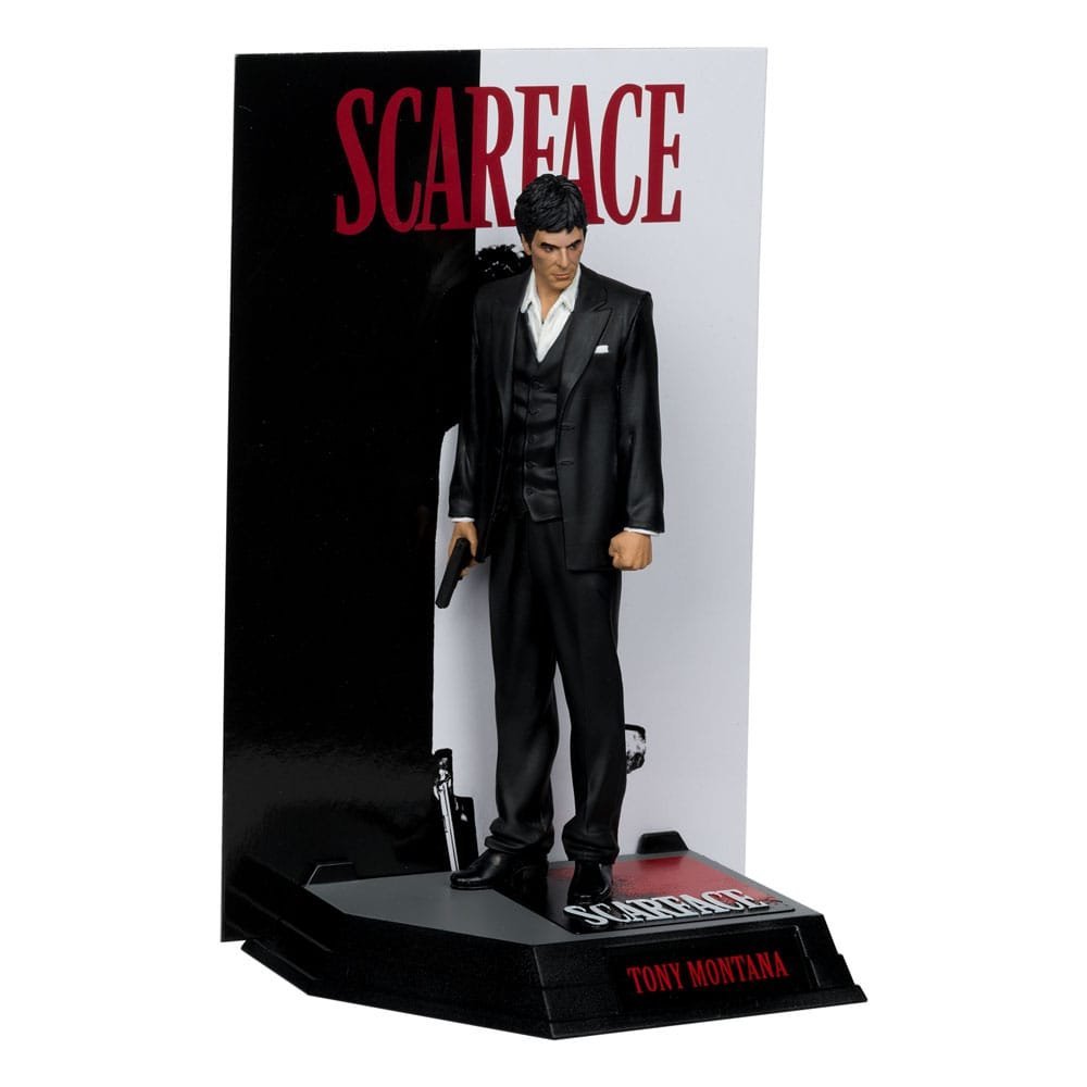 scarface figurka movie maniacs pvc statue tony montana 17 cm