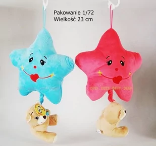 Deef Gwiazdka z misiem z muzyką, mix wzorów - Maskotki i pluszaki - miniaturka - grafika 1