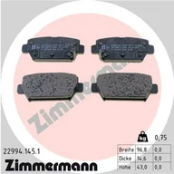 Klocki hamulcowe - Klocki hamulcowe - komplet ZIMMERMANN 22994.145.1 - miniaturka - grafika 1