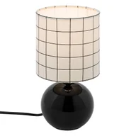 Lampy stojące - Lampka stołowa 25 cm Mała na stolik nocny Z abażurem biurkowa Do sypialni - miniaturka - grafika 1