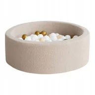 Suche baseny - Suchy basen z kulkami 30x90 Boucle beż + 250 piłek- DOWOLNY MIX - miniaturka - grafika 1