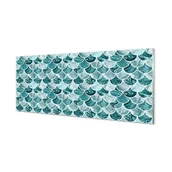 Tablice i flipcharty - Lacobel kuchenny + klej Wzór rybiej łuski 125x50 cm - miniaturka - grafika 1