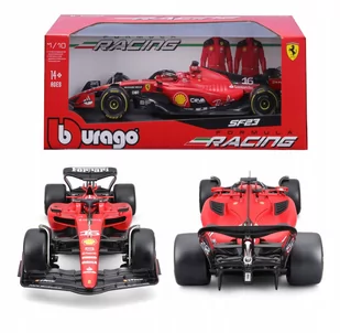 BOLID F1 Ferrari SF-23 Charles Leclerc 1:18 model BBURAGO 18-16812 - Samochody i pojazdy dla dzieci - miniaturka - grafika 1