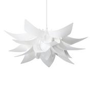 Lampy sufitowe - Beliani Lampa biała - sufitowa - żyrandol - lampa wisząca - ALVA biały - miniaturka - grafika 1