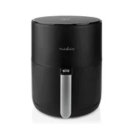 Frytkownice - Nedis Frytkownica na gorące powietrze | 3 l | timer: 60 min | liczba wstępnie ustawionych programów: 8 | cyfrowe | czarne - miniaturka - grafika 1