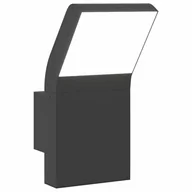 Lampy ogrodowe - vidaXL Zewnętrzny kinkiet LED, czarny, odlewane aluminium - miniaturka - grafika 1