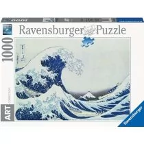Ravensburger Puzzle 1000 części, sztuka, obraz kolekcji, obrazy samochodowe, słynne malarstwo, wielka fala, Kanagwa 16722 7 - Puzzle - miniaturka - grafika 1