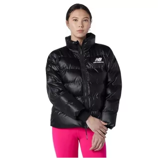 Kurtki damskie - New Balance Athletics Winterized Short Jacket WJ13508BK damska kurtka czarna - grafika 1