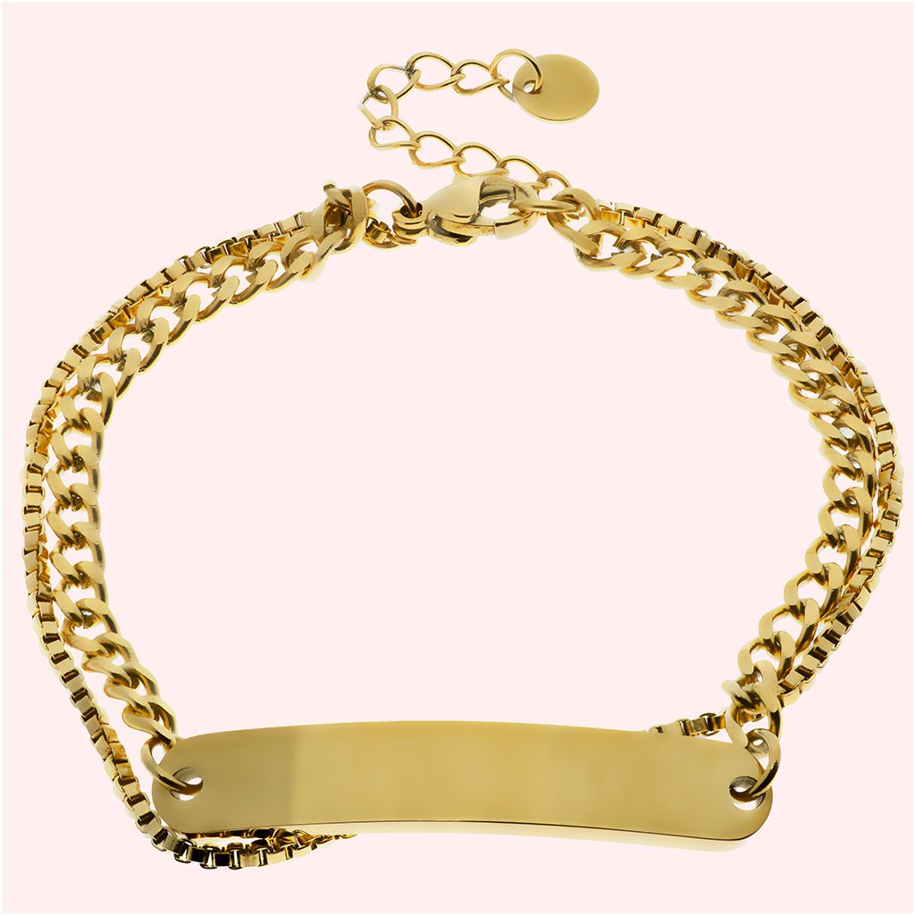 Bransoletka damska z GRAWEREM regulowana STAL 316L